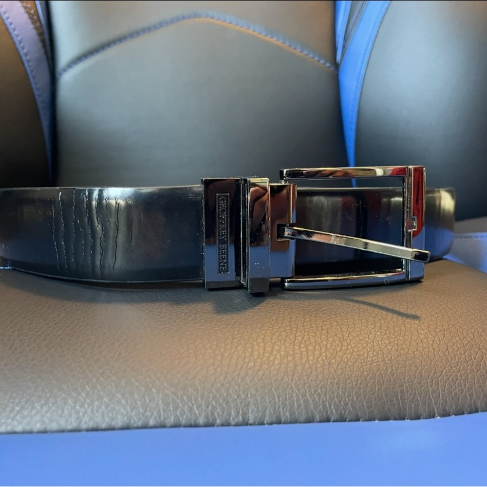 Kenneth Cole Reaction Black Belt with Silver Buckle